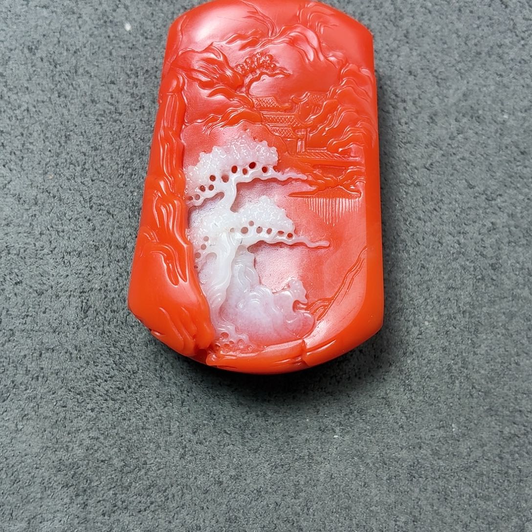 『***』南红玛瑙未镶嵌山水