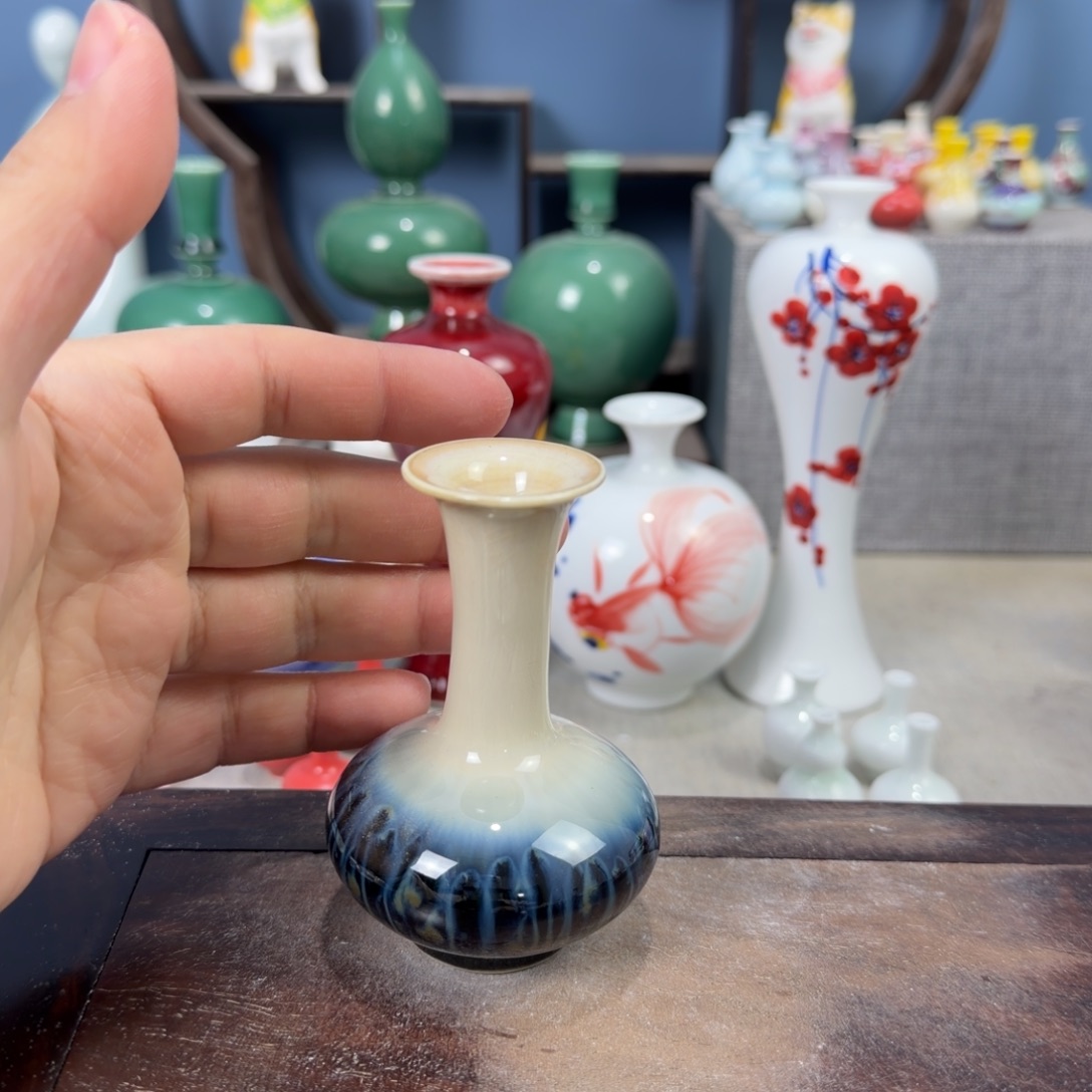 陶瓷手工小花器摆件