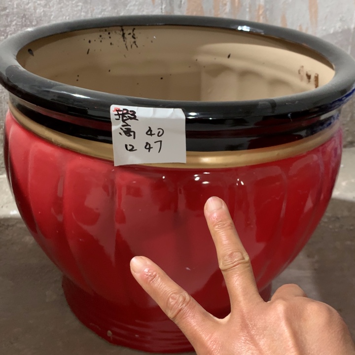 【闪购商品】高温陶瓷花盆默认瑕疵