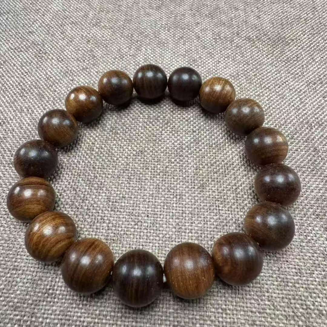 【芸奇】印度迈索尔老山檀1.2单圈文玩手串