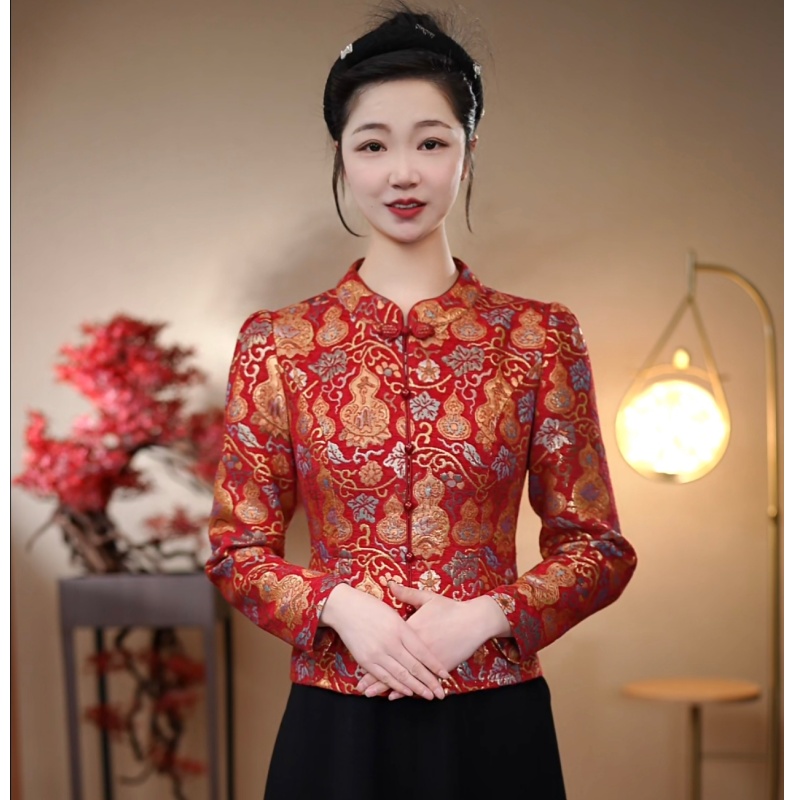 （CS2）2025冬新品改良中国风旗袍小衫【菲菲妈妈装】