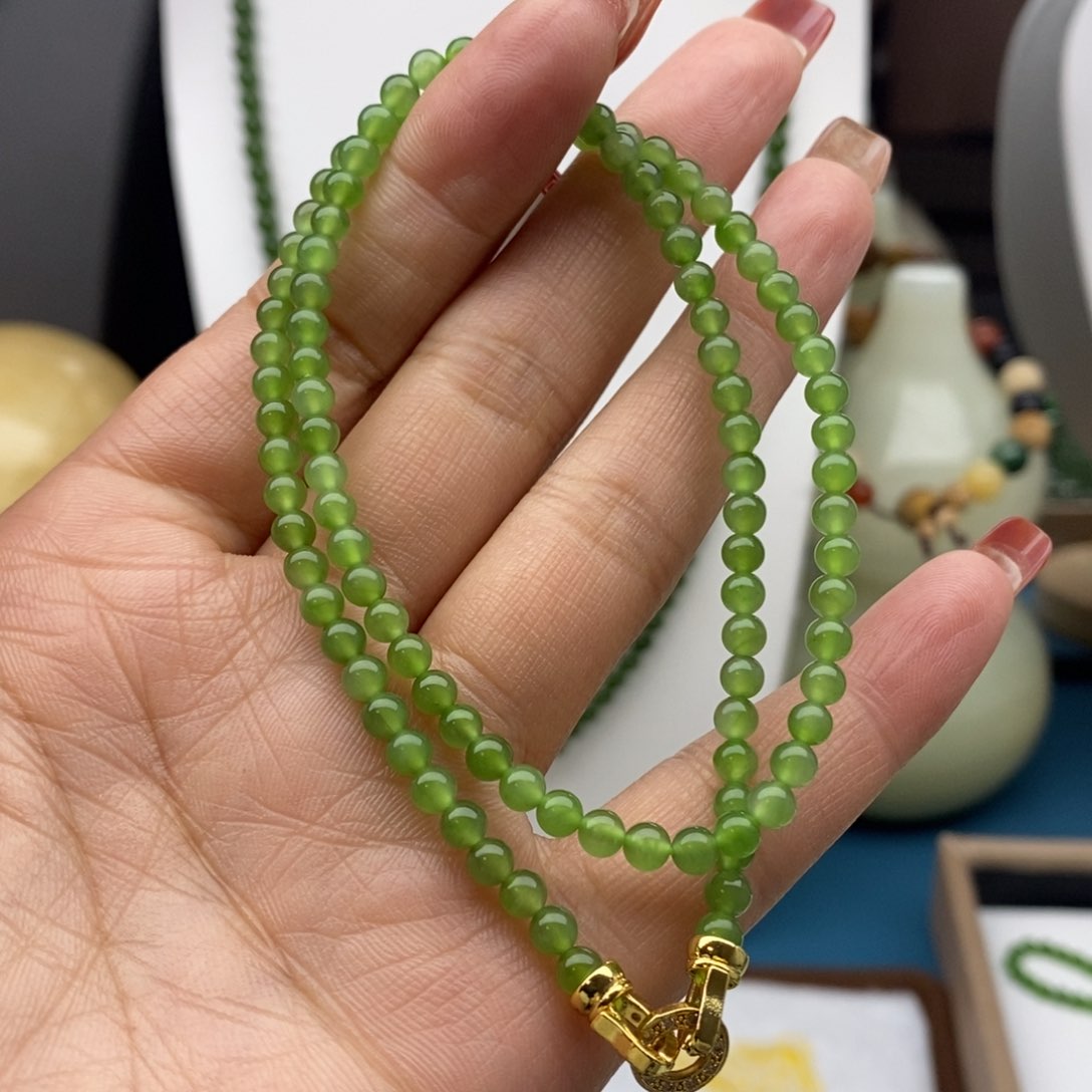 和田玉（碧玉）颈饰未镶嵌4