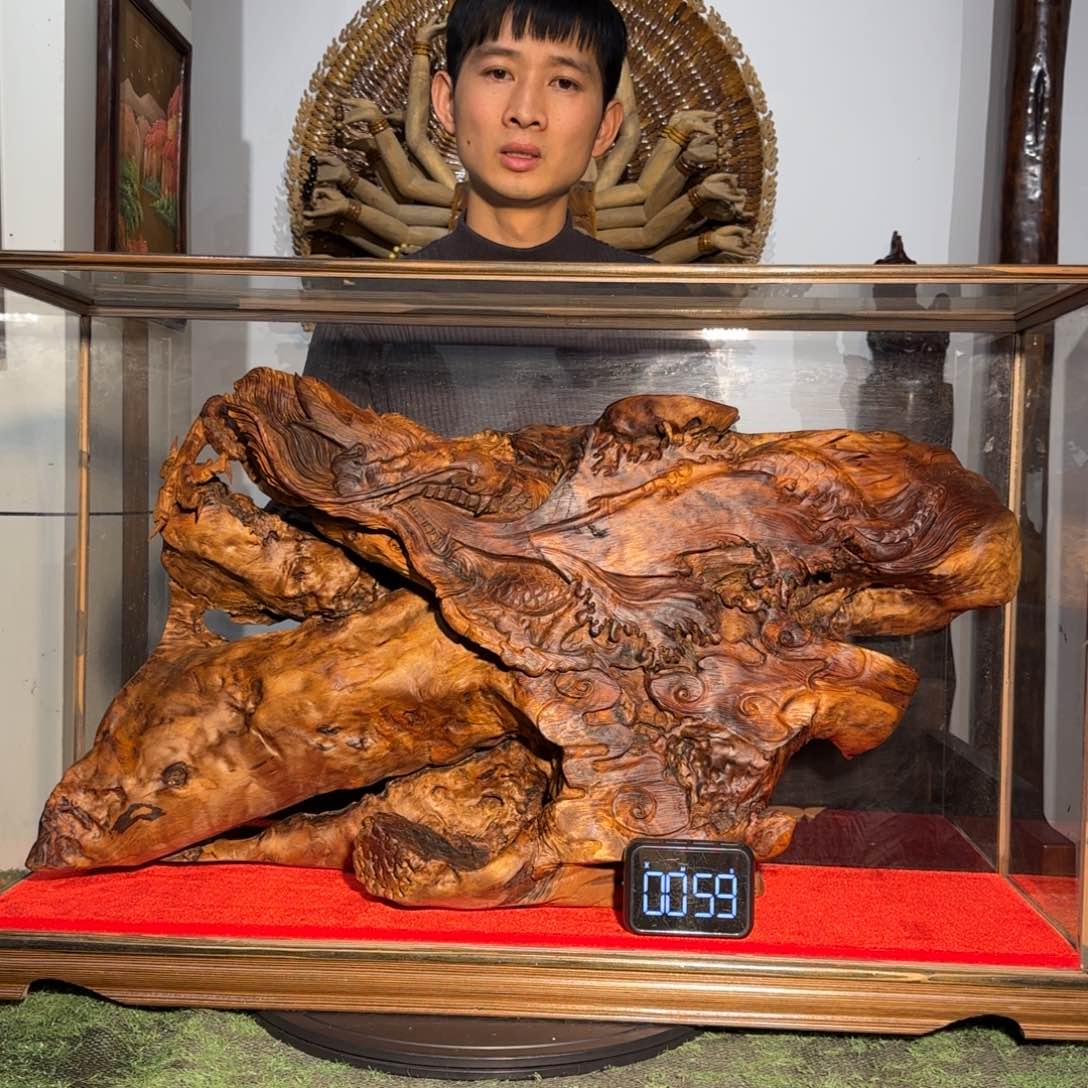 金丝楠z*Q小叶桢楠龙玻璃框