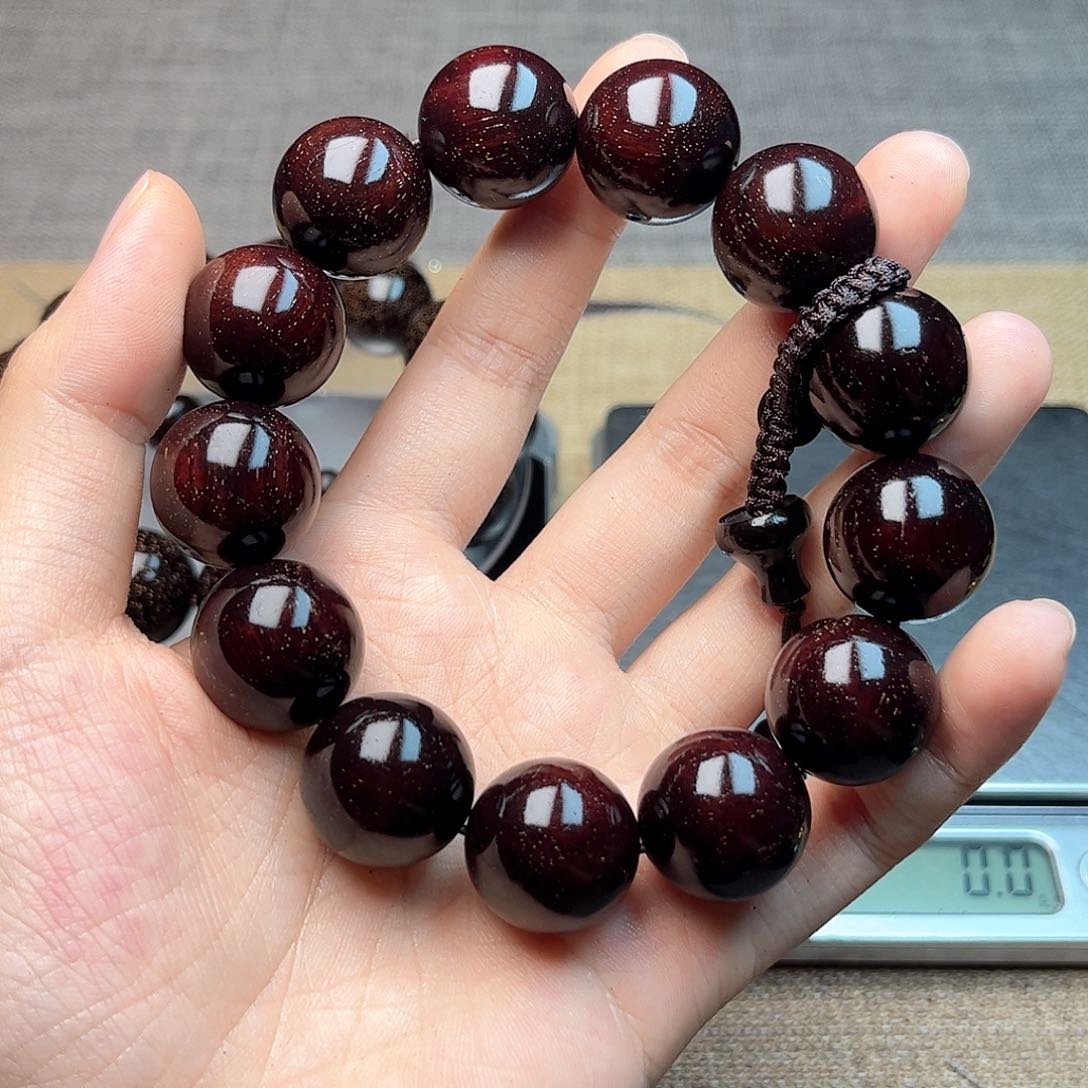 檀香紫檀（小叶紫檀）1.8x13多星