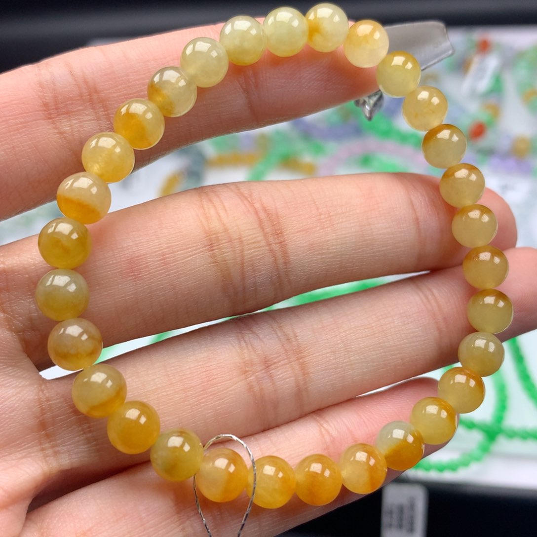 翡翠手链未镶嵌卡