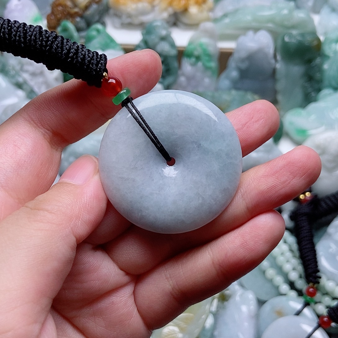 翡翠未镶嵌吊坠(不含链)1