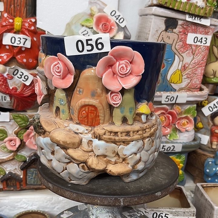 粗陶材质多肉花盆