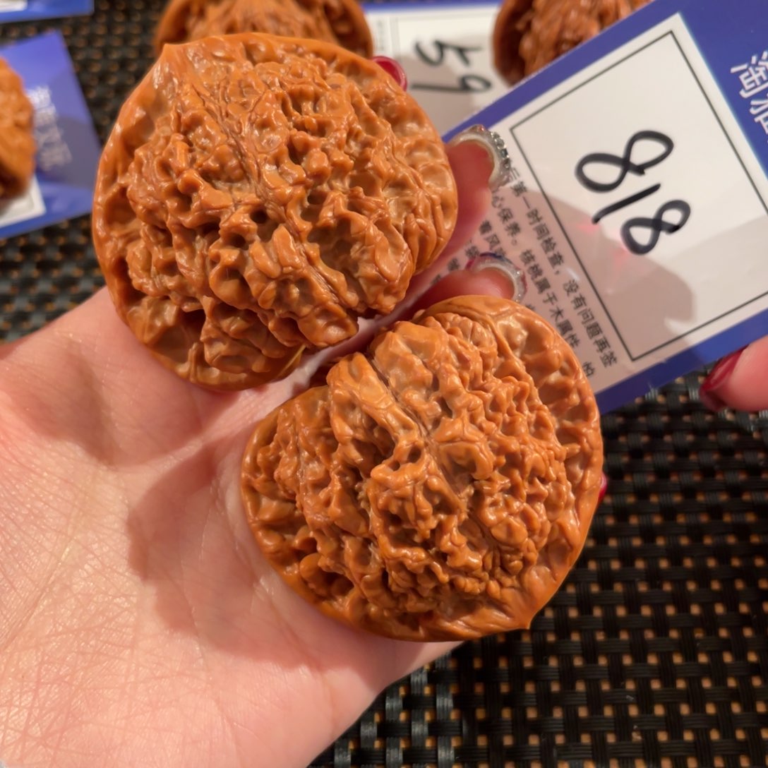 文玩核桃把件818号51尺官帽