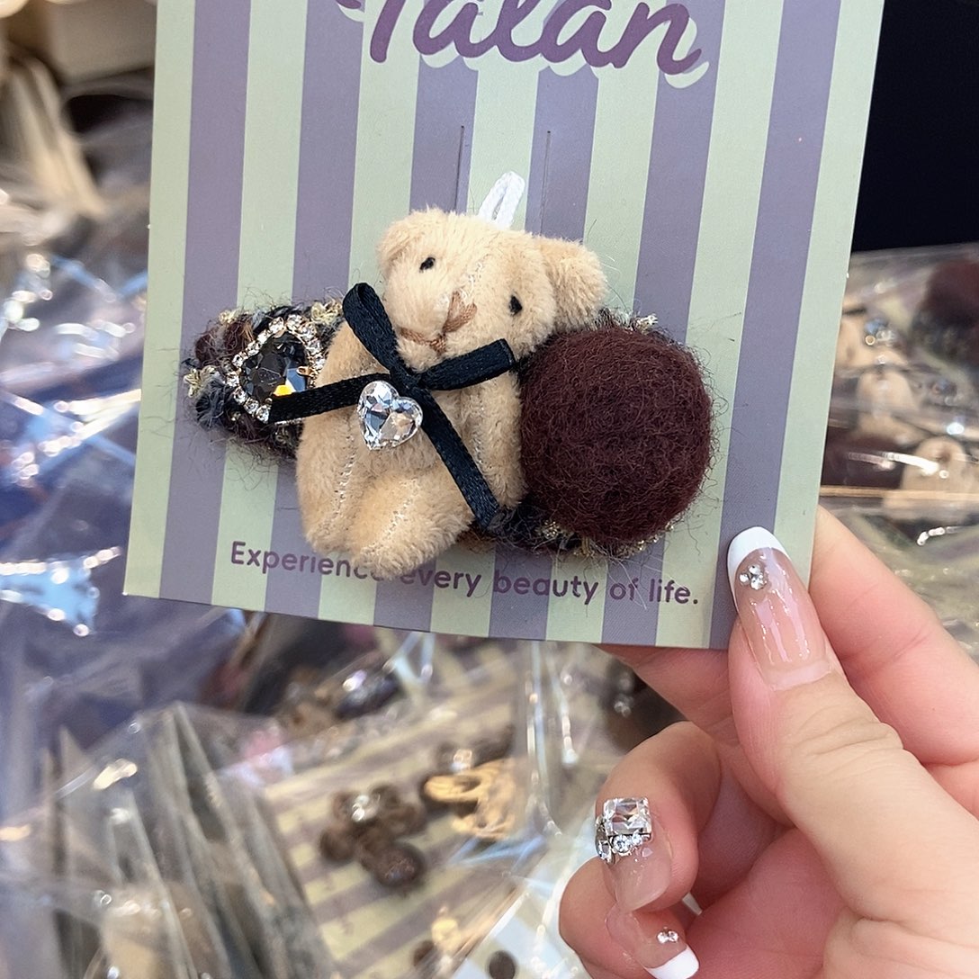 布艺铁合金新款掰掰夹