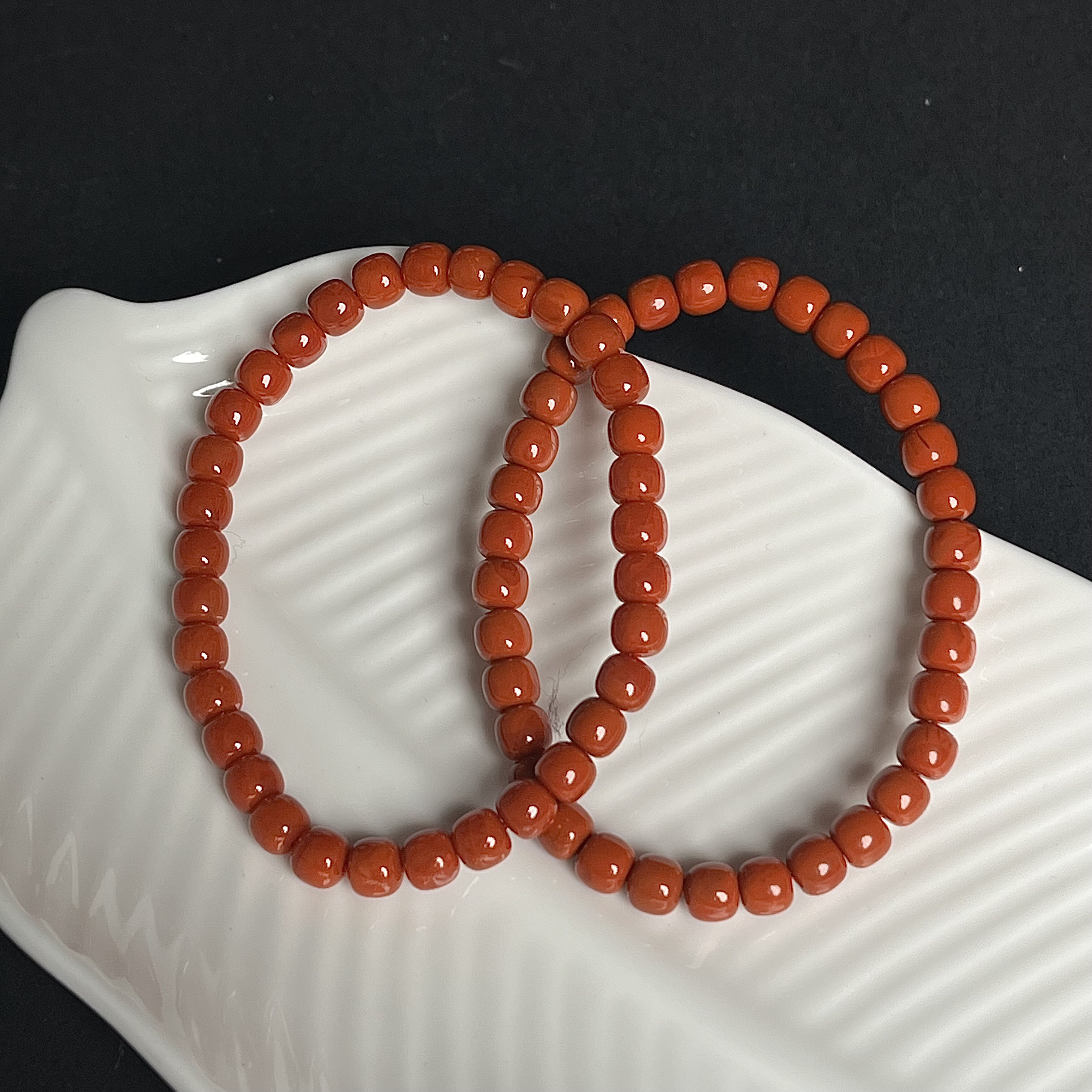 南红老型珠手串6+R1004多样性发其一