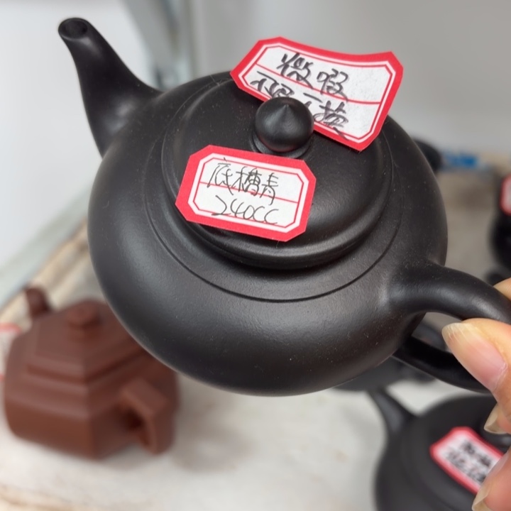 紫砂茶壶优秀！宜兴原矿底槽青