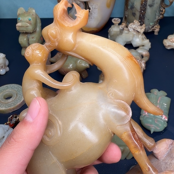 用***3陶摆件我的心好痛啊我的心