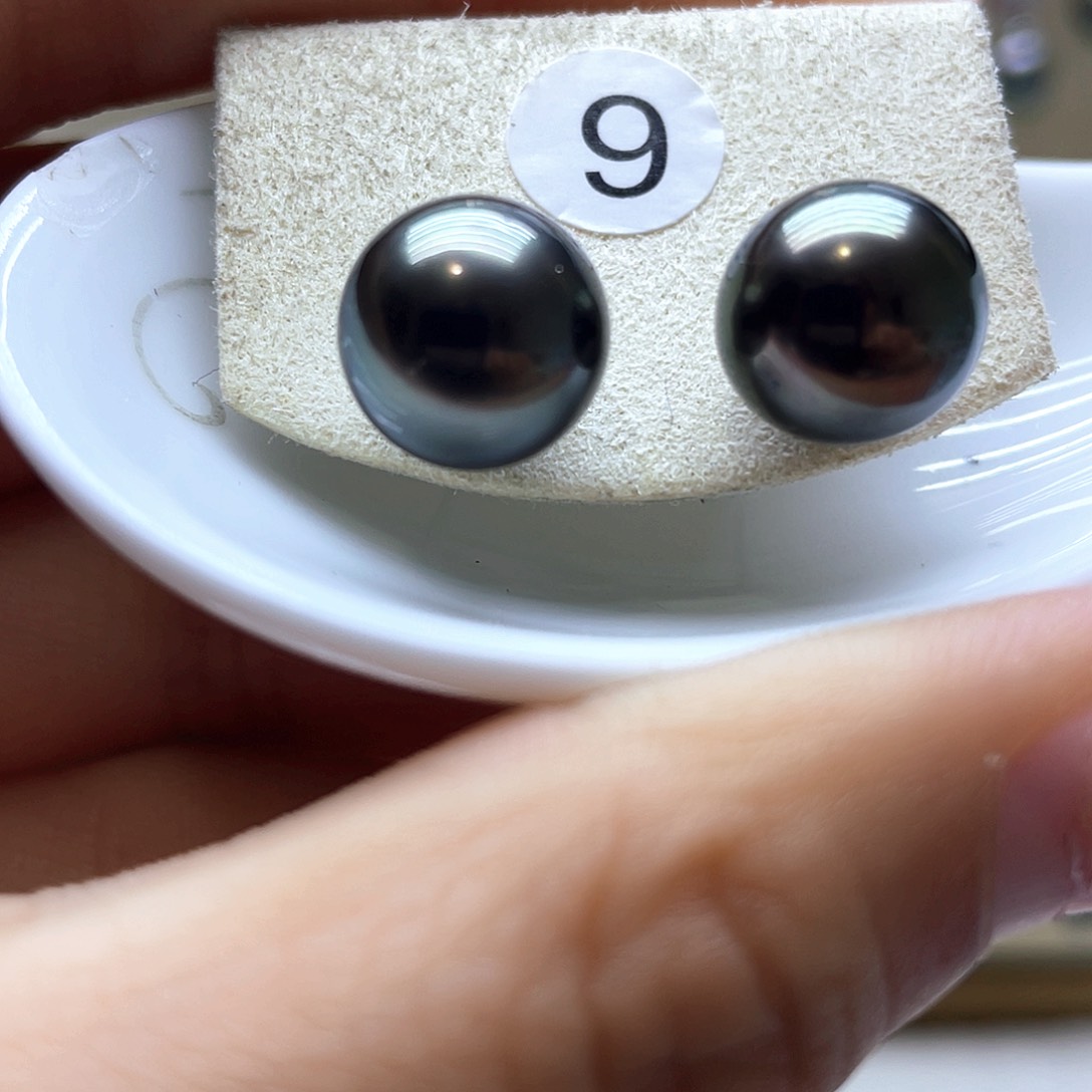 海水珍珠耳饰银S925镶嵌