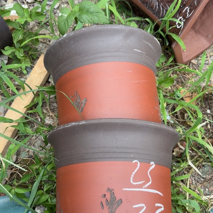 紫砂花盆紫砂的花