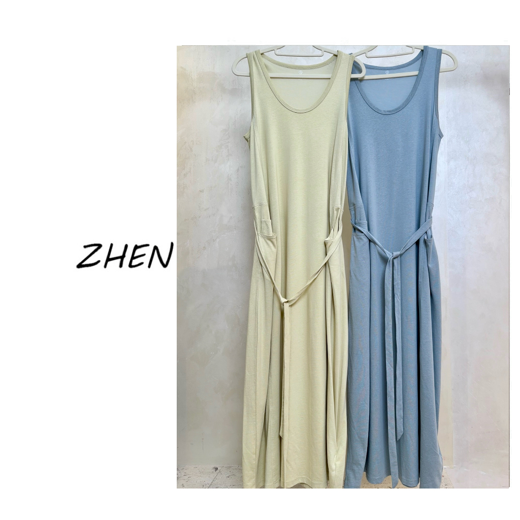 【ZHEN】25K00915 2025新款时尚气质修身显瘦小众设计连衣裙女