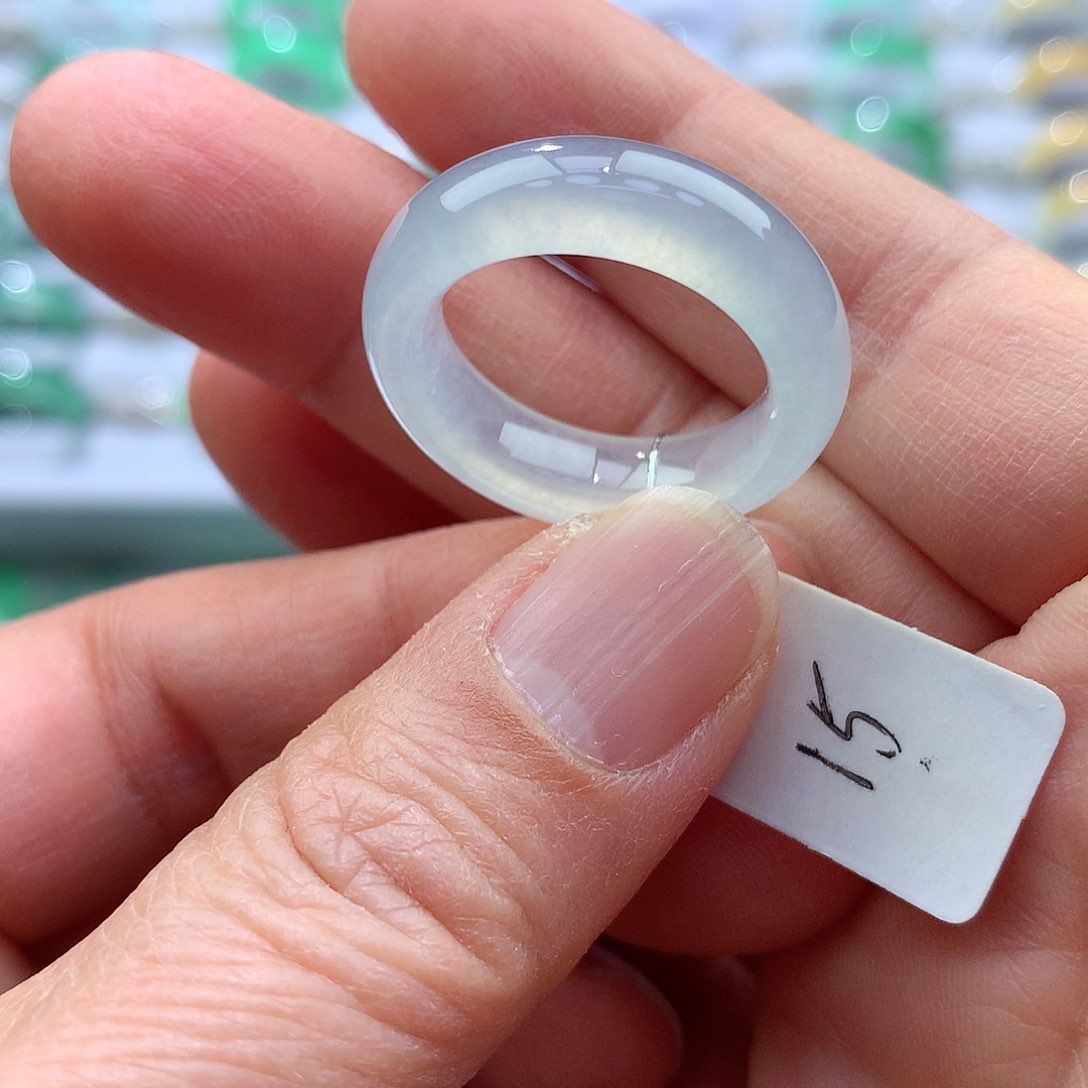 翡翠戒指未镶嵌15号