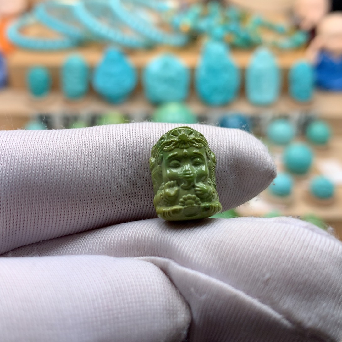 绿松石珠宝奇石未镶嵌