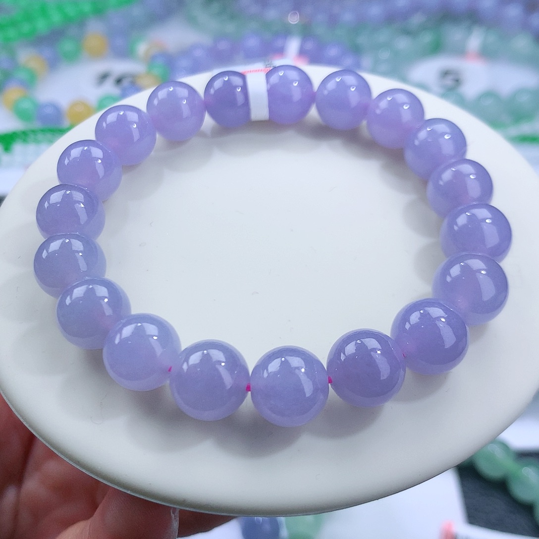 翡翠手串未镶嵌卡10