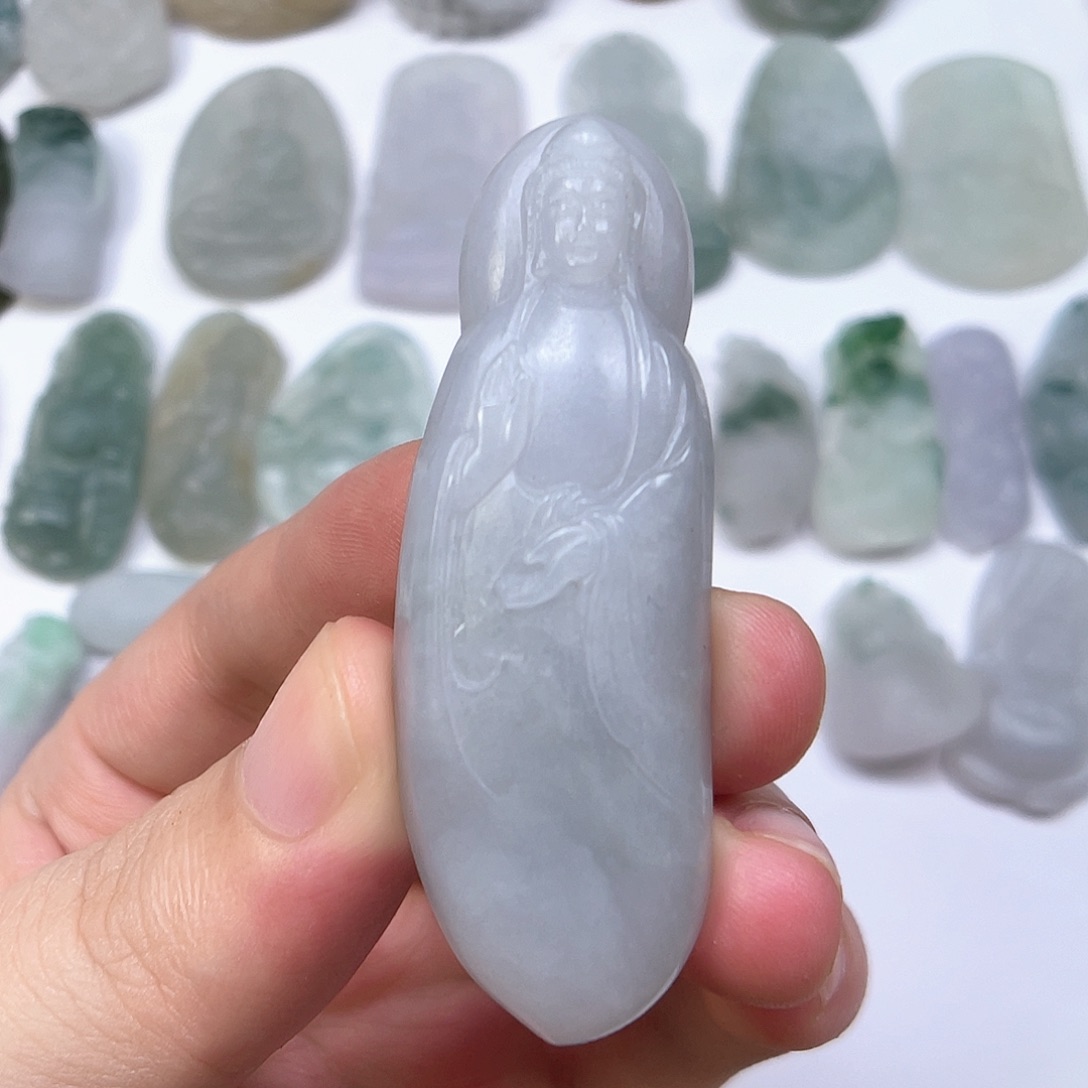 定制翡翠未镶嵌观音