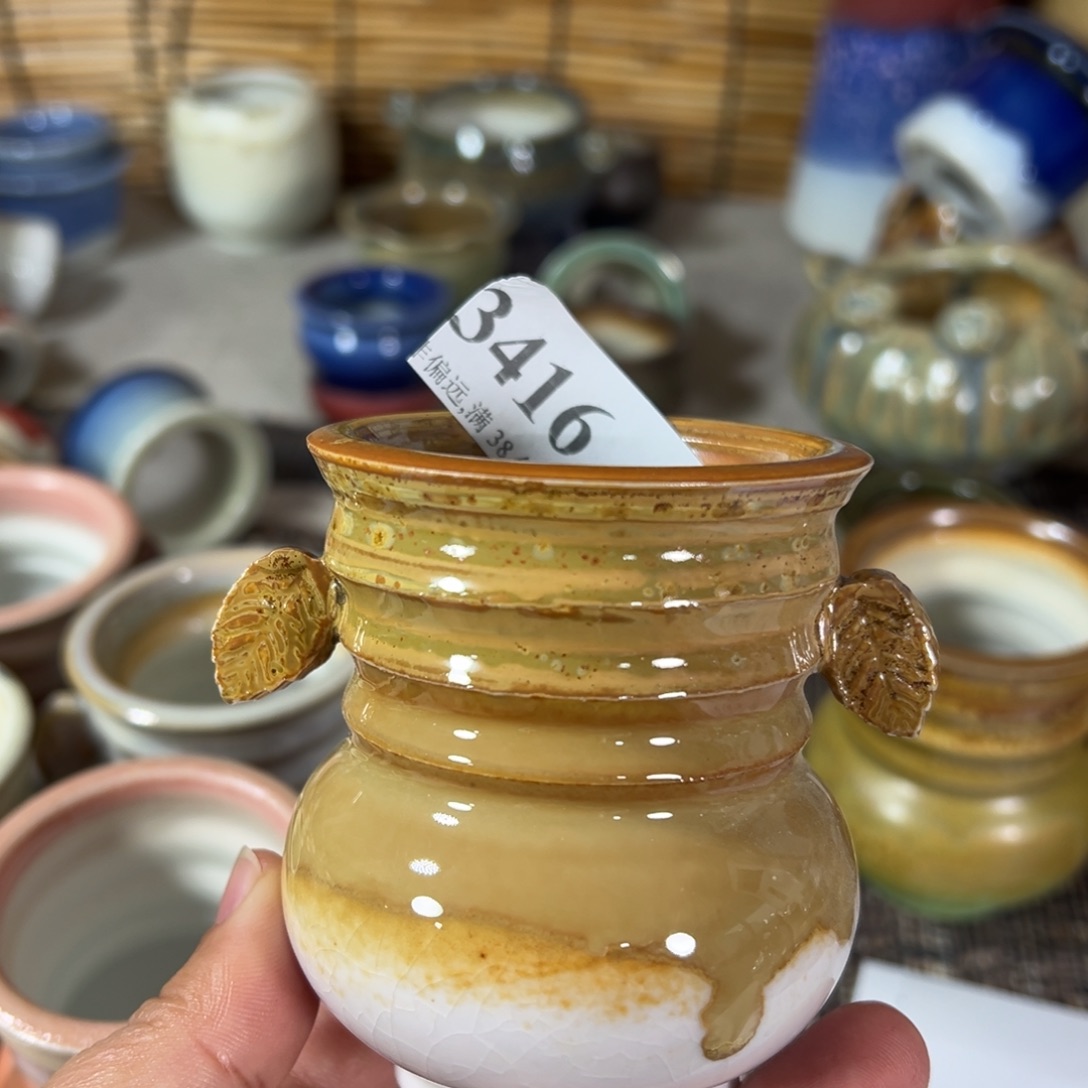 红陶景德镇手工花盆