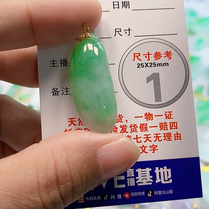 【闪购商品】翡翠颈饰18K金镶嵌翡翠