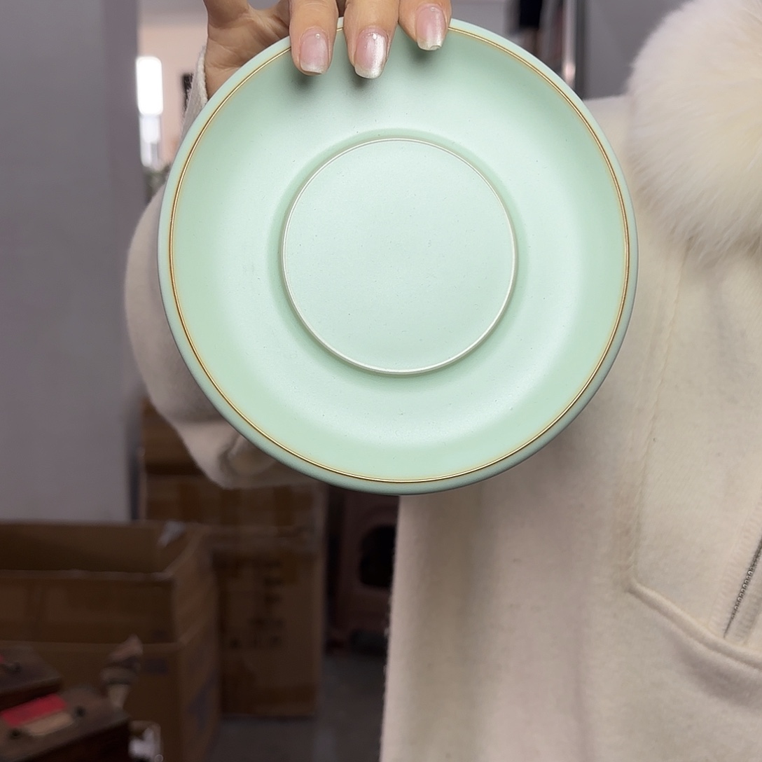 龙泉云间青瓷小米茶器