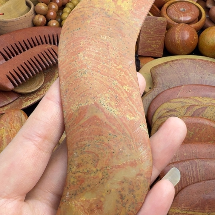 泗水砭石面部流水纹满天星板