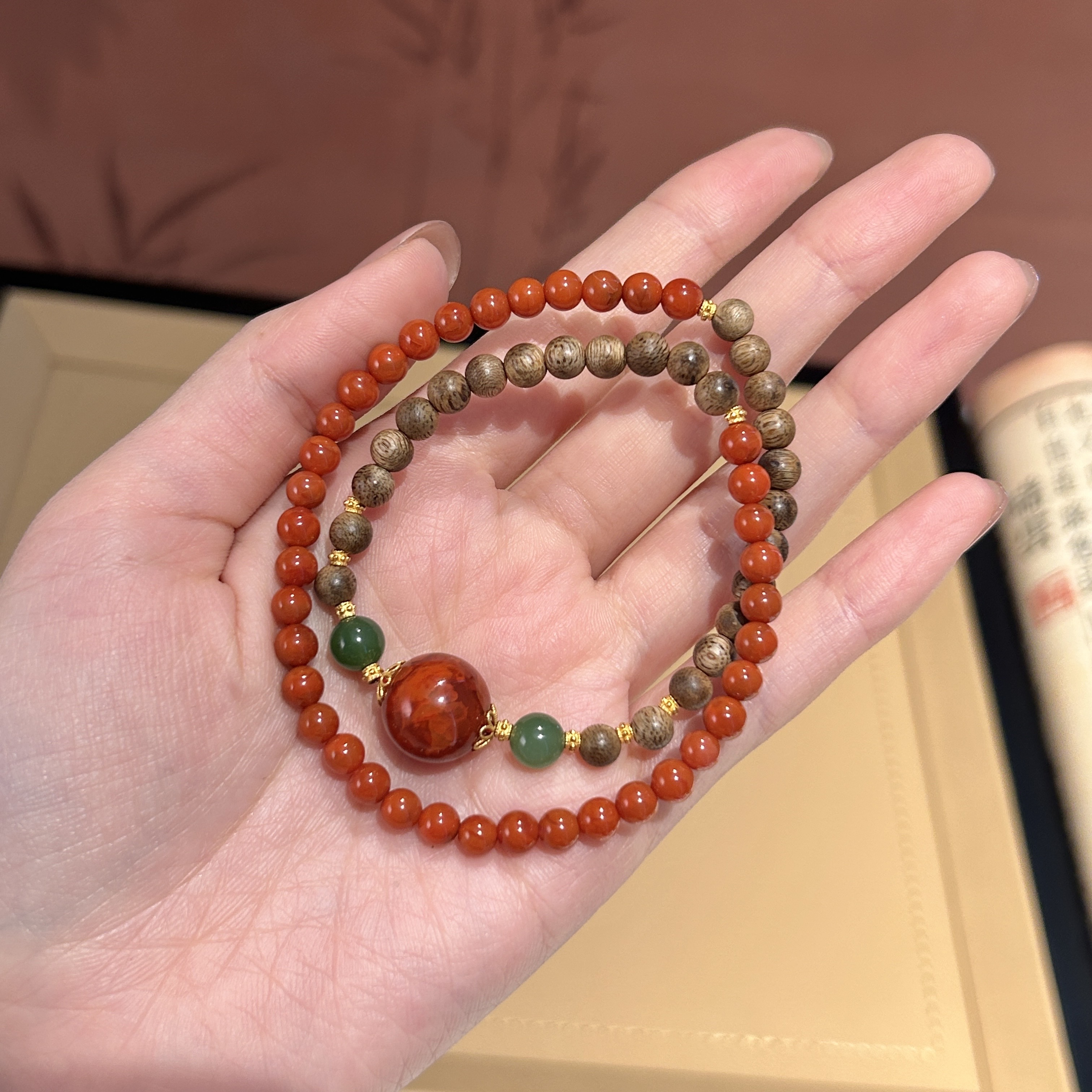 18k 南红玛瑙手串244296-18