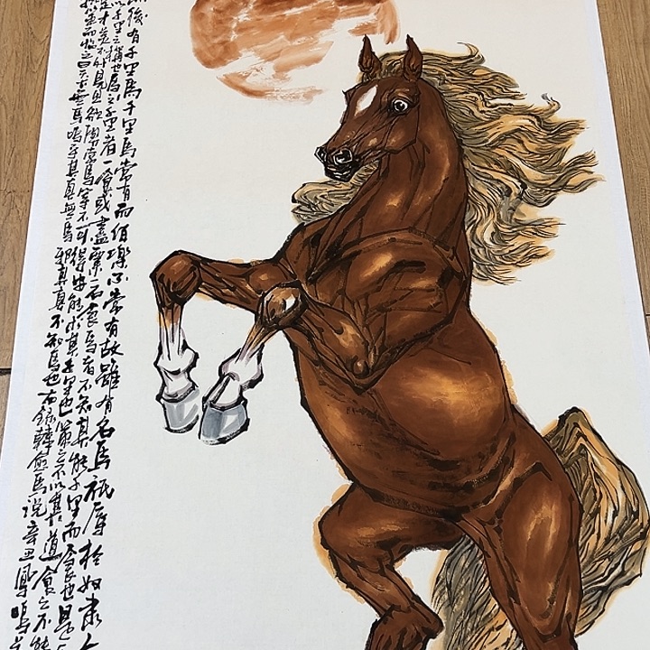 国画知鱼之乐纯手绘