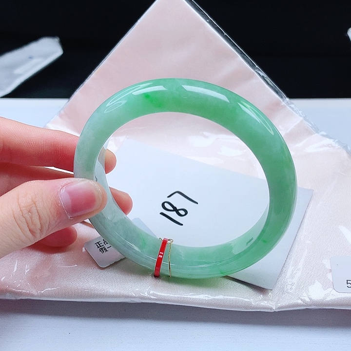 翡翠手镯未镶嵌缅甸天然a货手镯57+