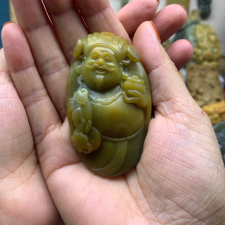 【闪购商品】岫岩河磨玉（透闪石质玉）未镶嵌手把s****n