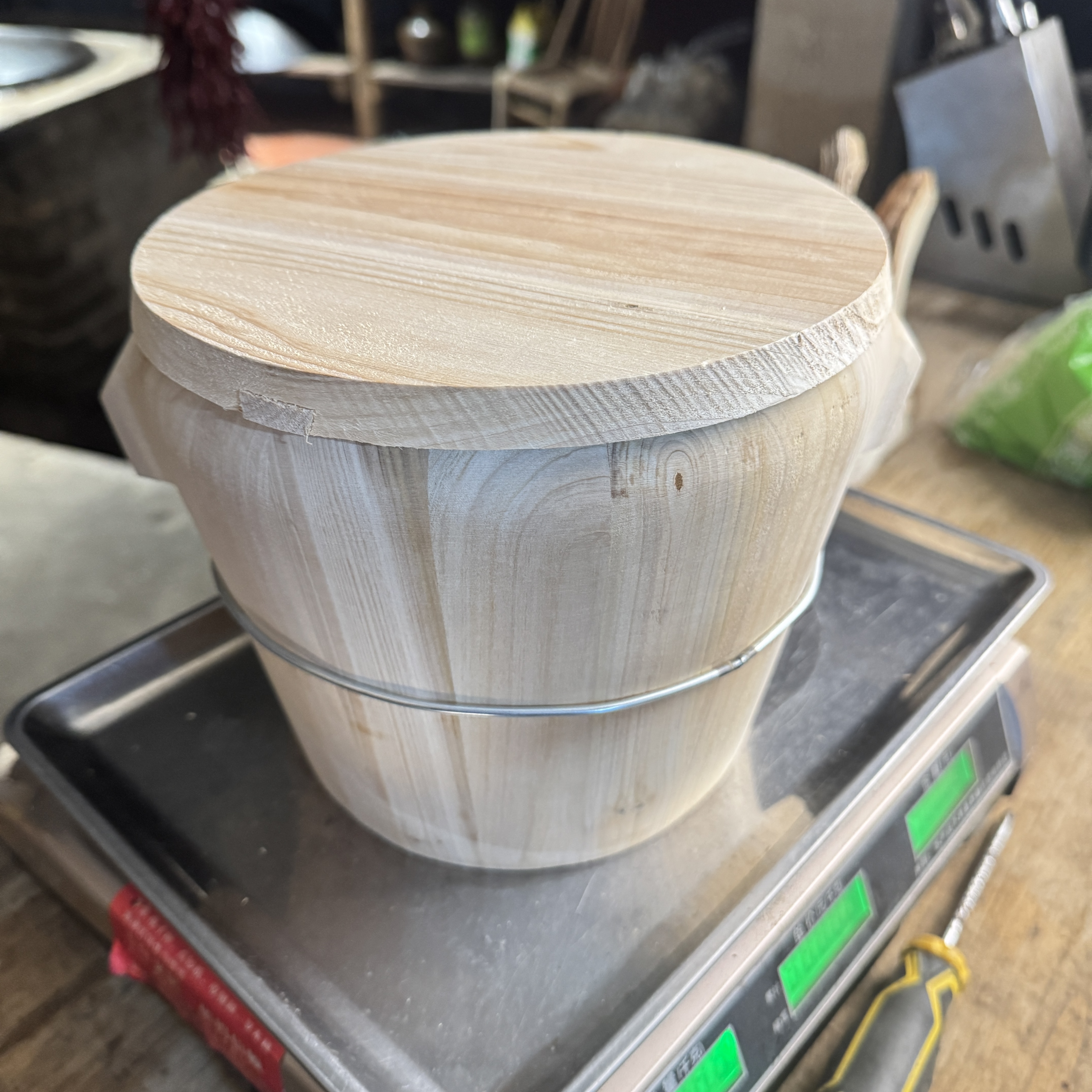 【木桶(大)】老乡手工制作口径23cm