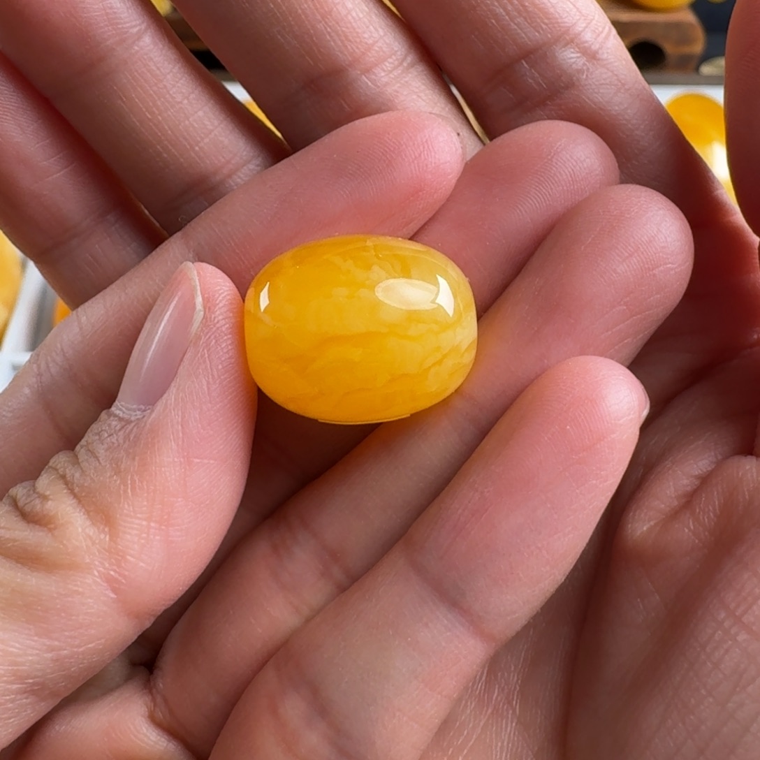 蜜蜡毛衣链未镶嵌朵*