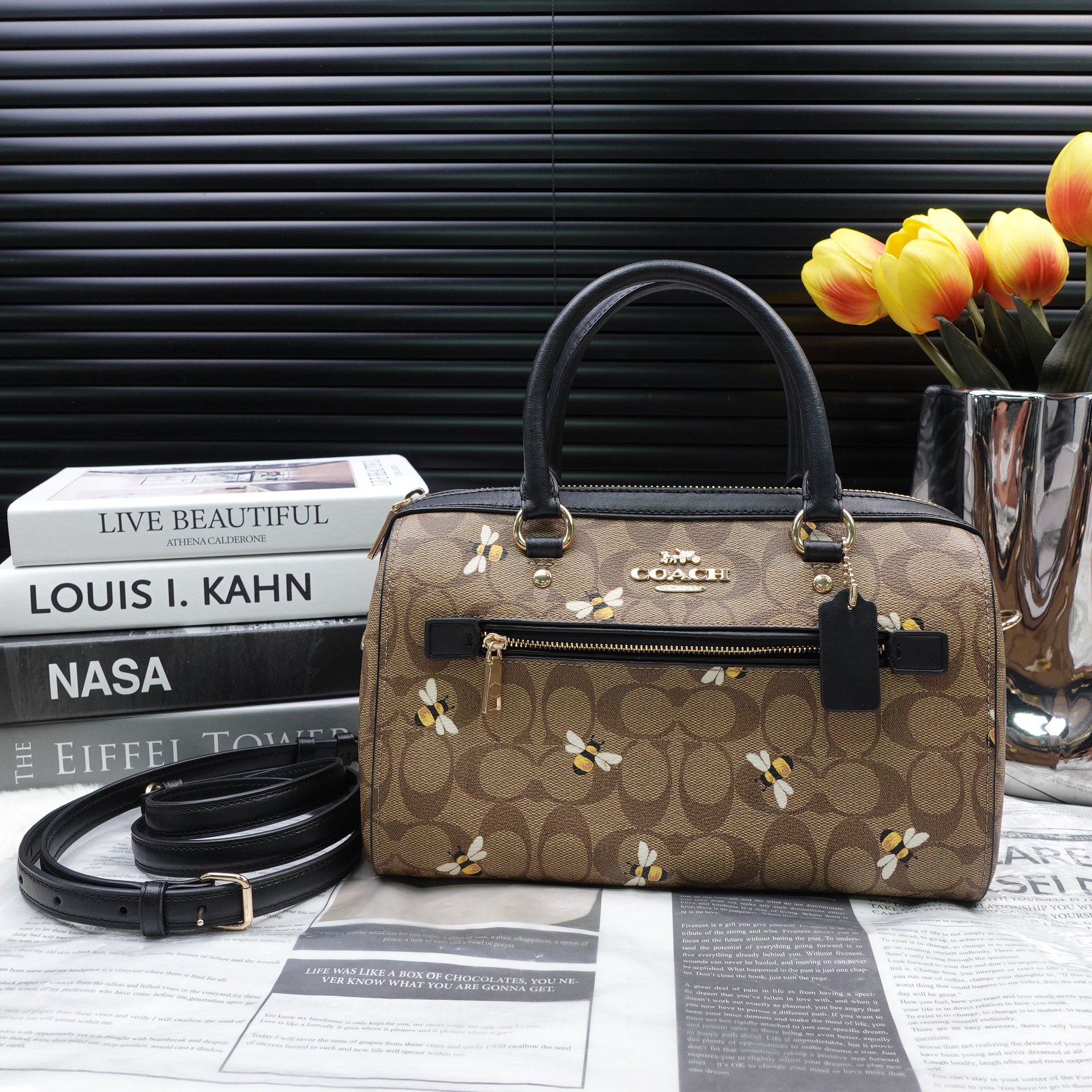 95新 COACH/蔻驰 单肩包/T10295025