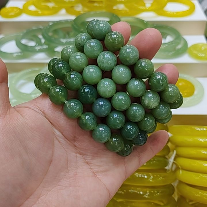 岫玉未镶嵌手链微瑕多样性发货拍一发一微瑕