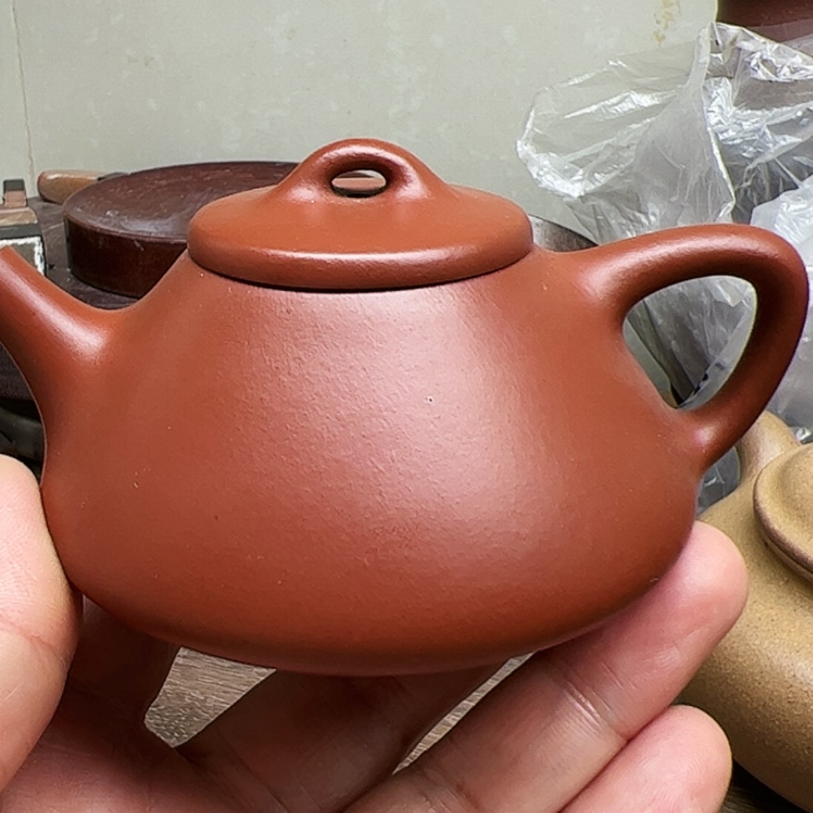 【闪购商品】紫砂茶壶宜兴原矿朱泥瑕