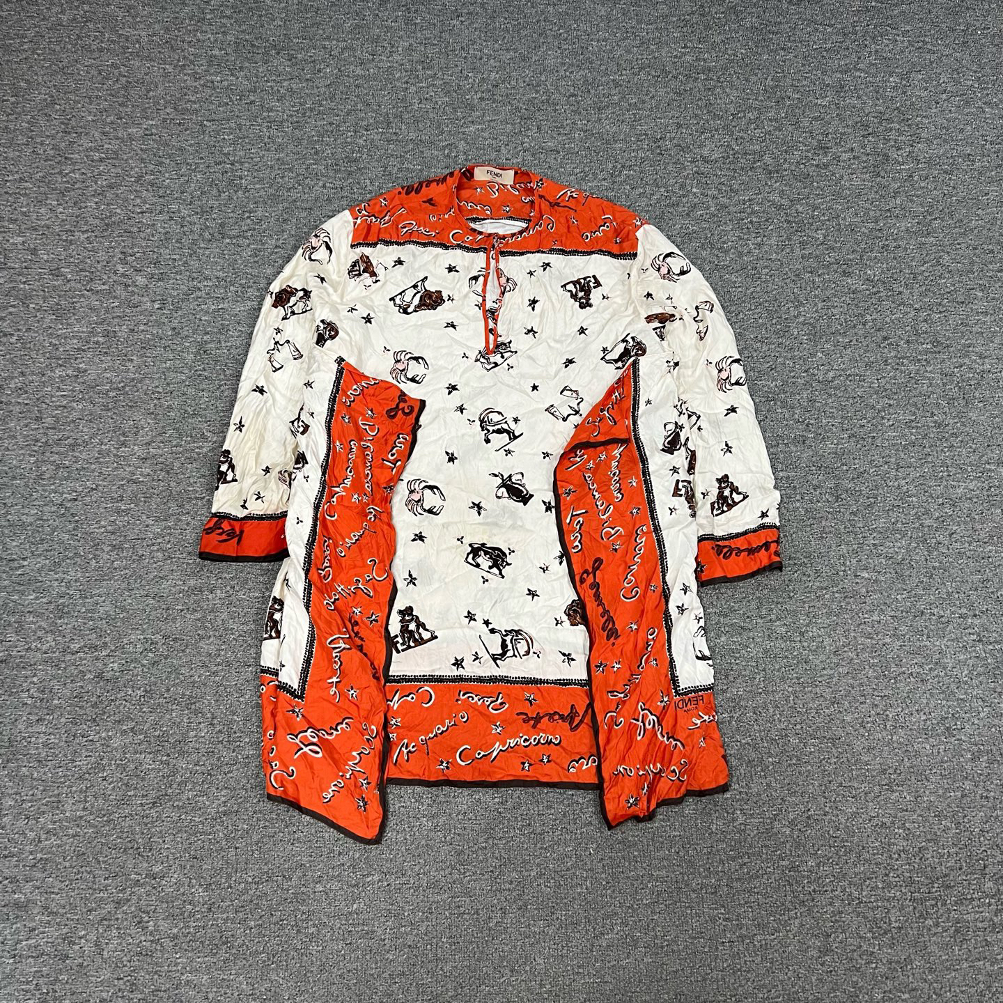 99新 AMIPARIS fendi 桑蚕丝连衣裙