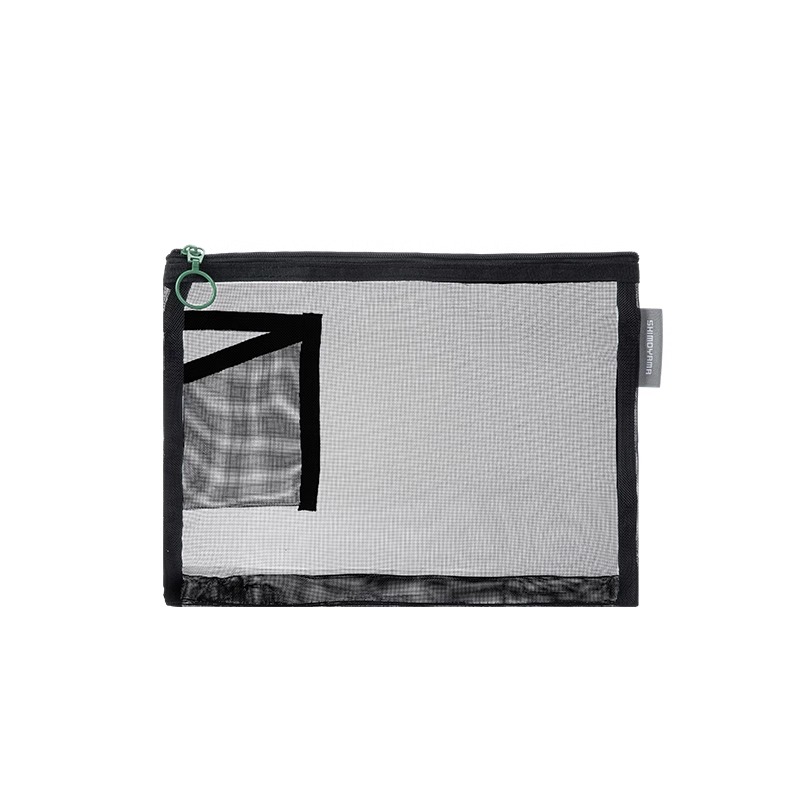 霜山网纱收纳袋尼龙拉链袋医保卡病历本一体卡包证件包内胆包中包