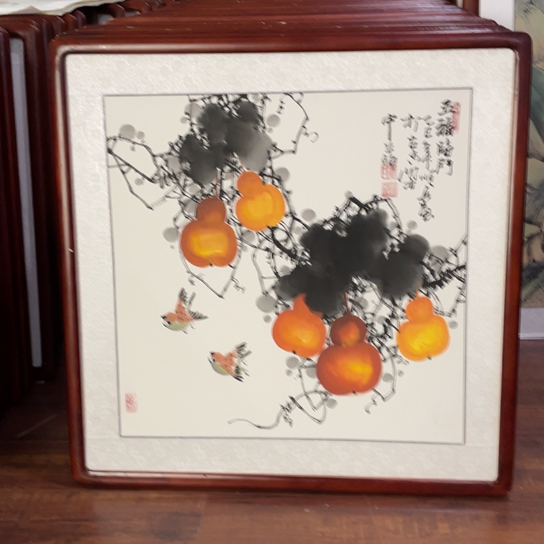 国画带框尺寸63*63厘米