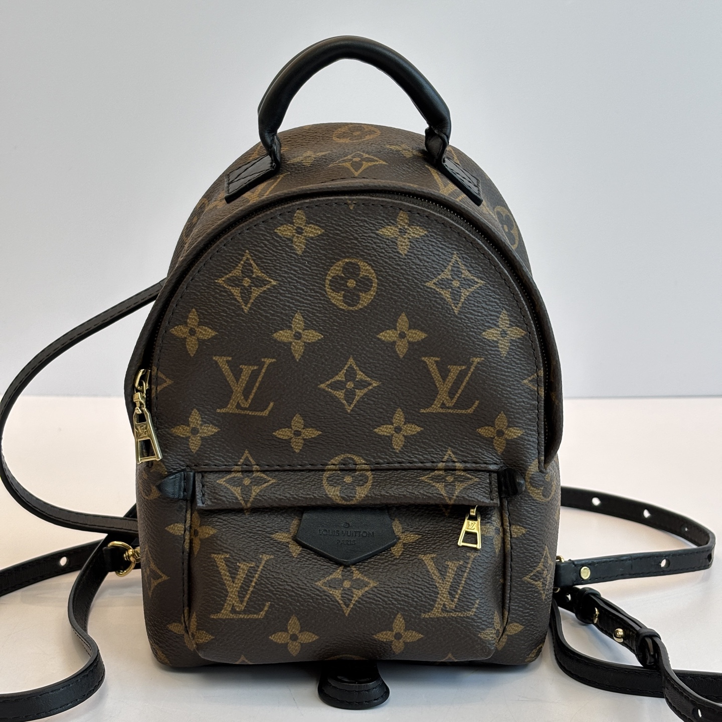 95新 LV 经典老花 mini双肩包 17861