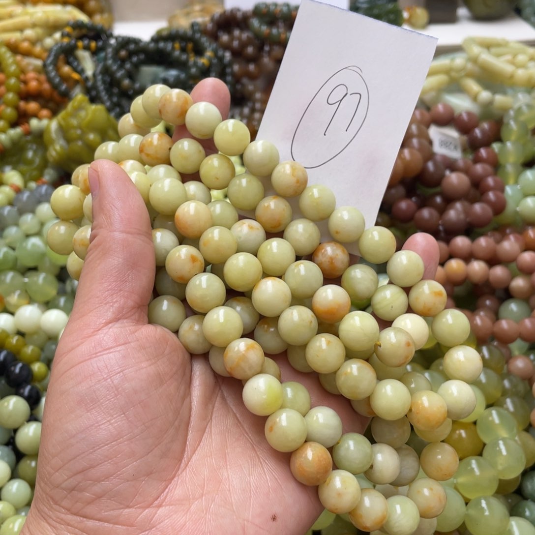 蛇纹石玉手链未镶嵌