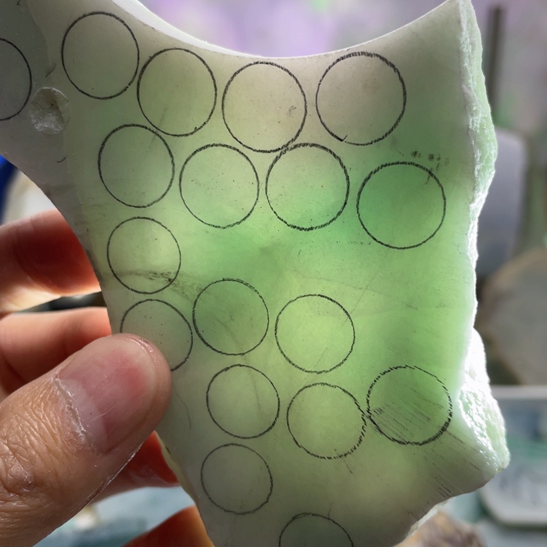 翡翠未镶嵌挂件K缅甸天然翡翠片料