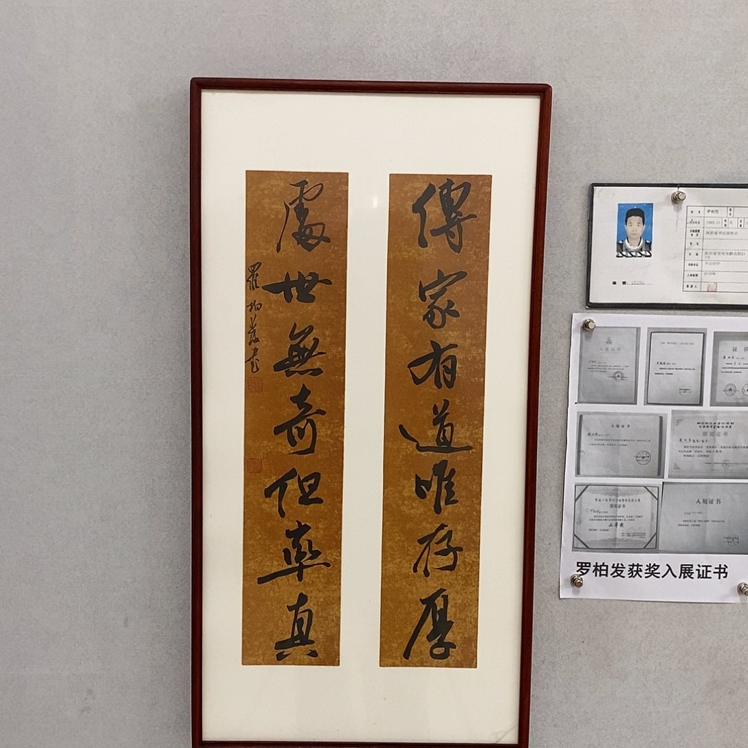 书法罗柏发书法传家