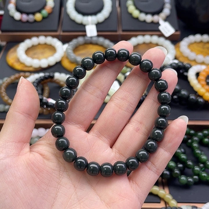 和田玉未镶嵌手链