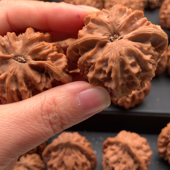 吊坠文玩核桃真**错秦岭野生官帽大花