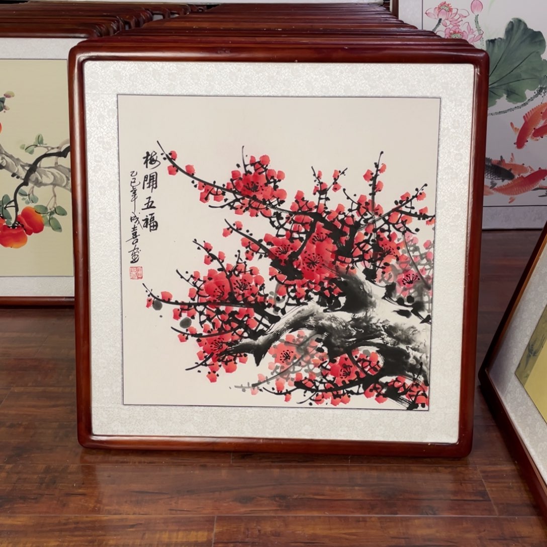 国画带框尺寸63*63厘米