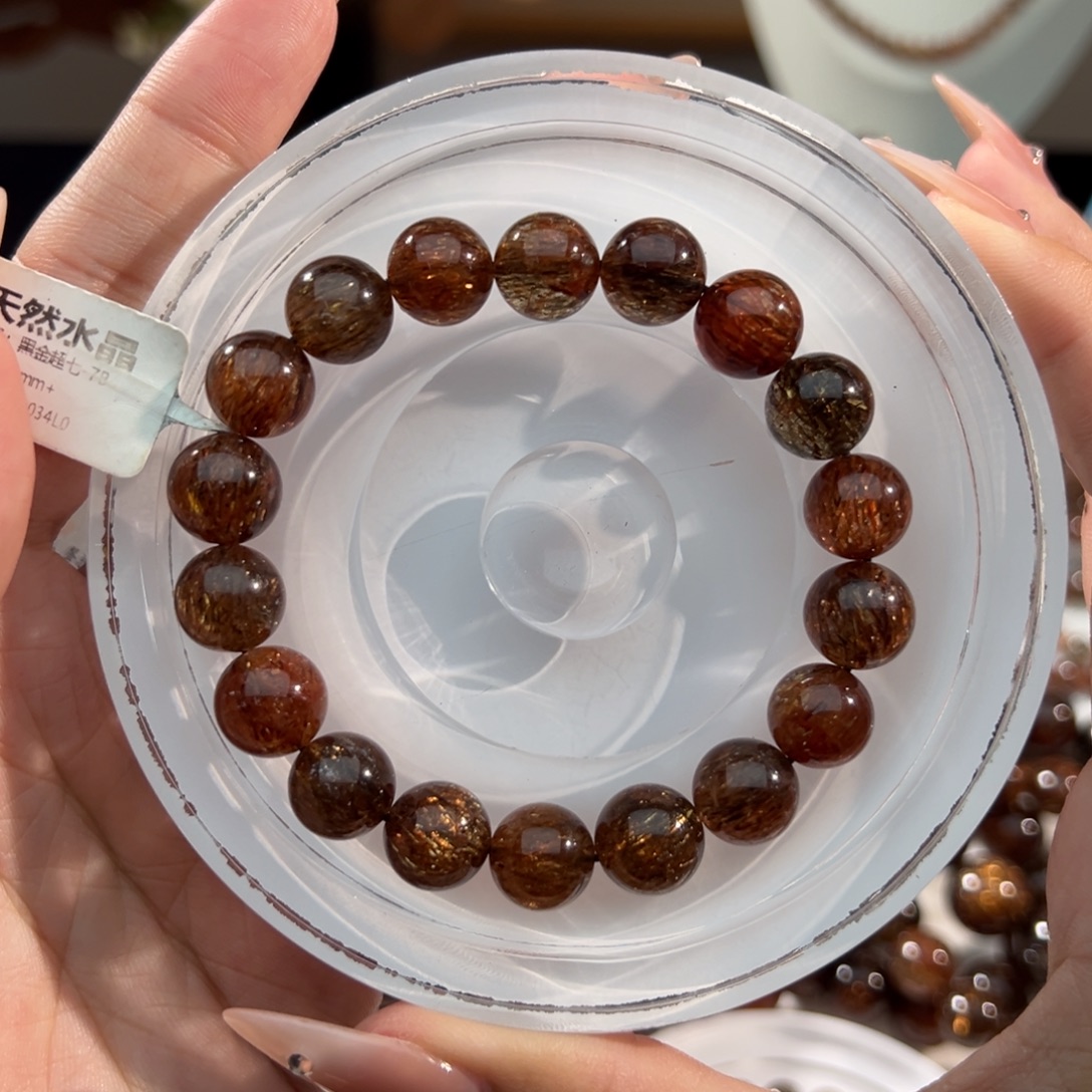 未镶嵌手链水晶黑金超七11