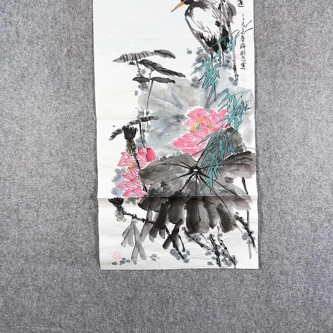 国画391 牡丹等植物生长于这里生长环境