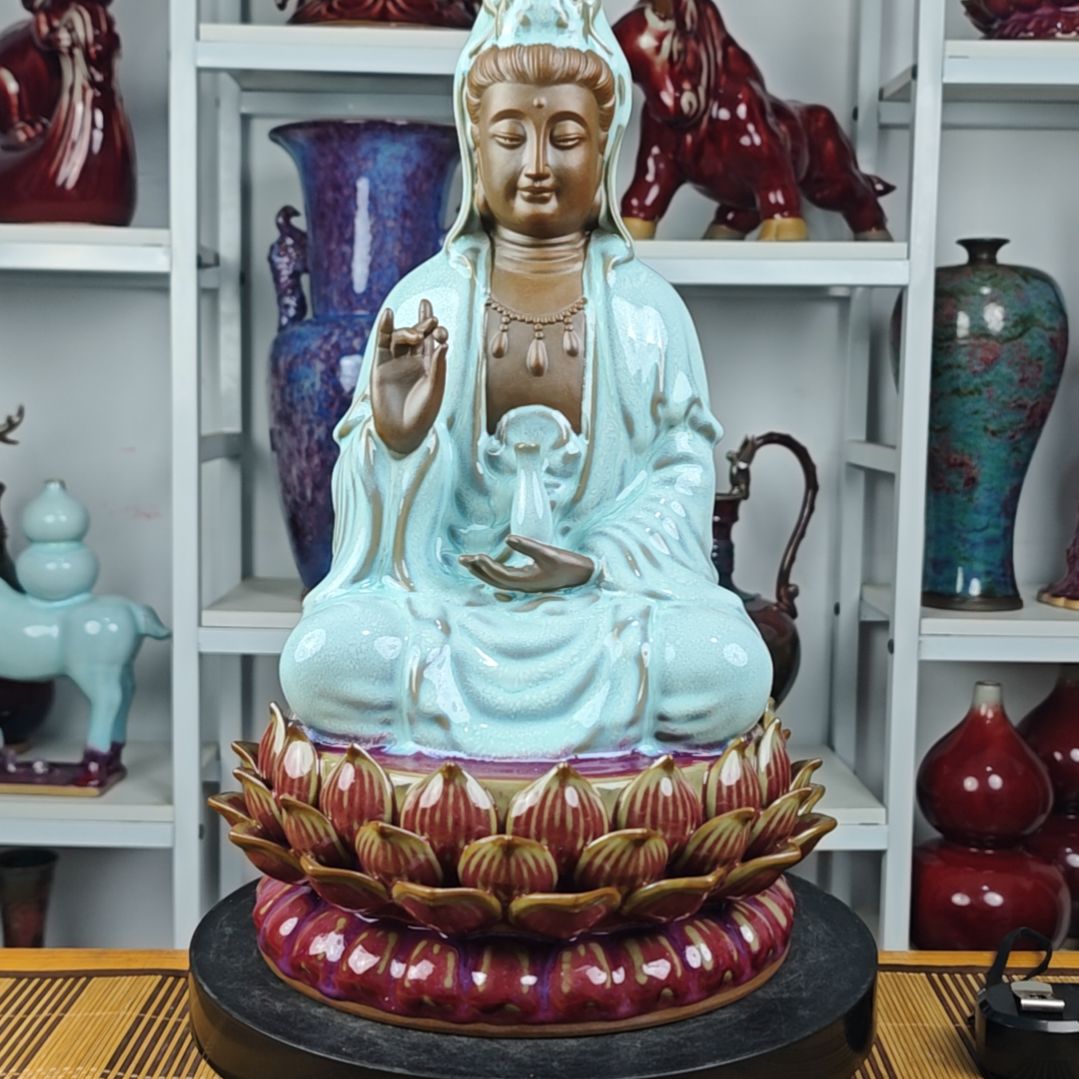 摆件我****的钧瓷艺术品神后镇