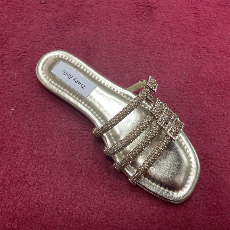 25年新款女鞋百搭平底一脚蹬潮流一字拖